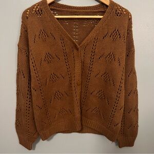 Elegant Tan Women's Cardigan